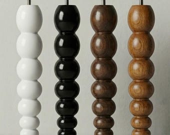 Handgemaakte houten balmeubelpoten - massief beukenhout, rustiek set van 4
