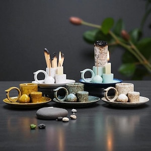 Ceramic Incense Burner – Palo Santo and Candle Tray | Smudge Bowl for Meditation, Meditation & Relaxation - 5 Colors Available