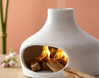 Ceramiczny kominek kadzielniczy