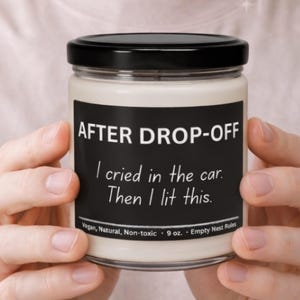 Funny Empty Nest Soy Candle - Adult Humor Gift for Parents image 1