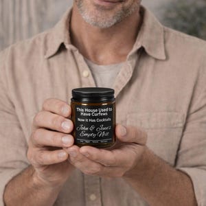 Personalized Empty Nest Candle, Amber Soy, Custom Names, Parents' Gift image 7