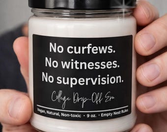 Vela divertida "Nido Vacío" con aroma a soja de 9 oz, vela para el Día de la Madre