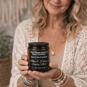 Personalized Empty Nest Candle, Amber Soy, Custom Names, Parents' Gift image 2