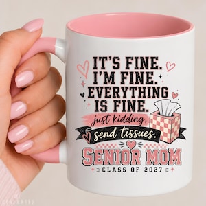 Tasse „Abschlussjahrgang 2027“, lustige Keramik-Kaffeetasse mit Aufdruck „Taschentücher senden“, Teetasse „New Era“ für den Schulabschluss