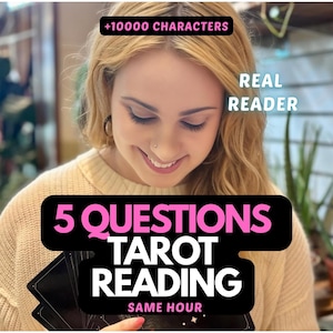 Tarotläsning samma timme - Ställ 5 frågor till en riktig läsare