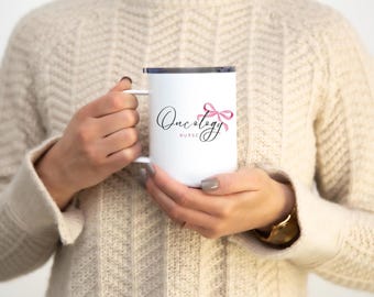Oncology Nurse Coffee Mug, Healthcare, Pink Ribbon, Oncology Nurse Gift, Nurse Appreciation Gift, nurse coffee mug, cancer nurse gift
