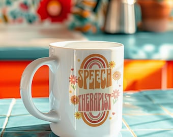 Speech Therapy Mug, Cute Gift for Speech Therapists, SLP Mug, Speech Pathology Cup, Speech Pathologist, SLP gift, Speech Therapy