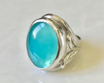 Peruvian Opal Ring Size #9 Andean Opal