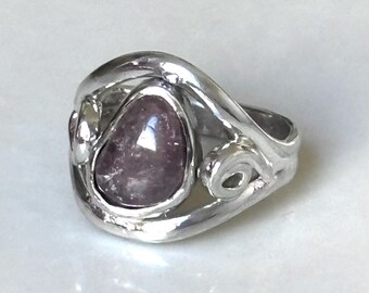 Pink Tourmaline Size 5.5 Sterling Silver
