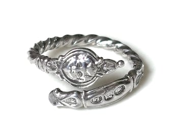 Adjustable Sterling Silver Ring Size 10