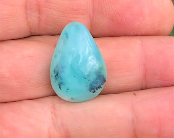 Peruvian Opal Cabochon 17 Ct Andean Opal Teardrop Shape 23 x 17 x 7 mm.