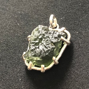 Moldavite Pendant 30 x 20 mm.