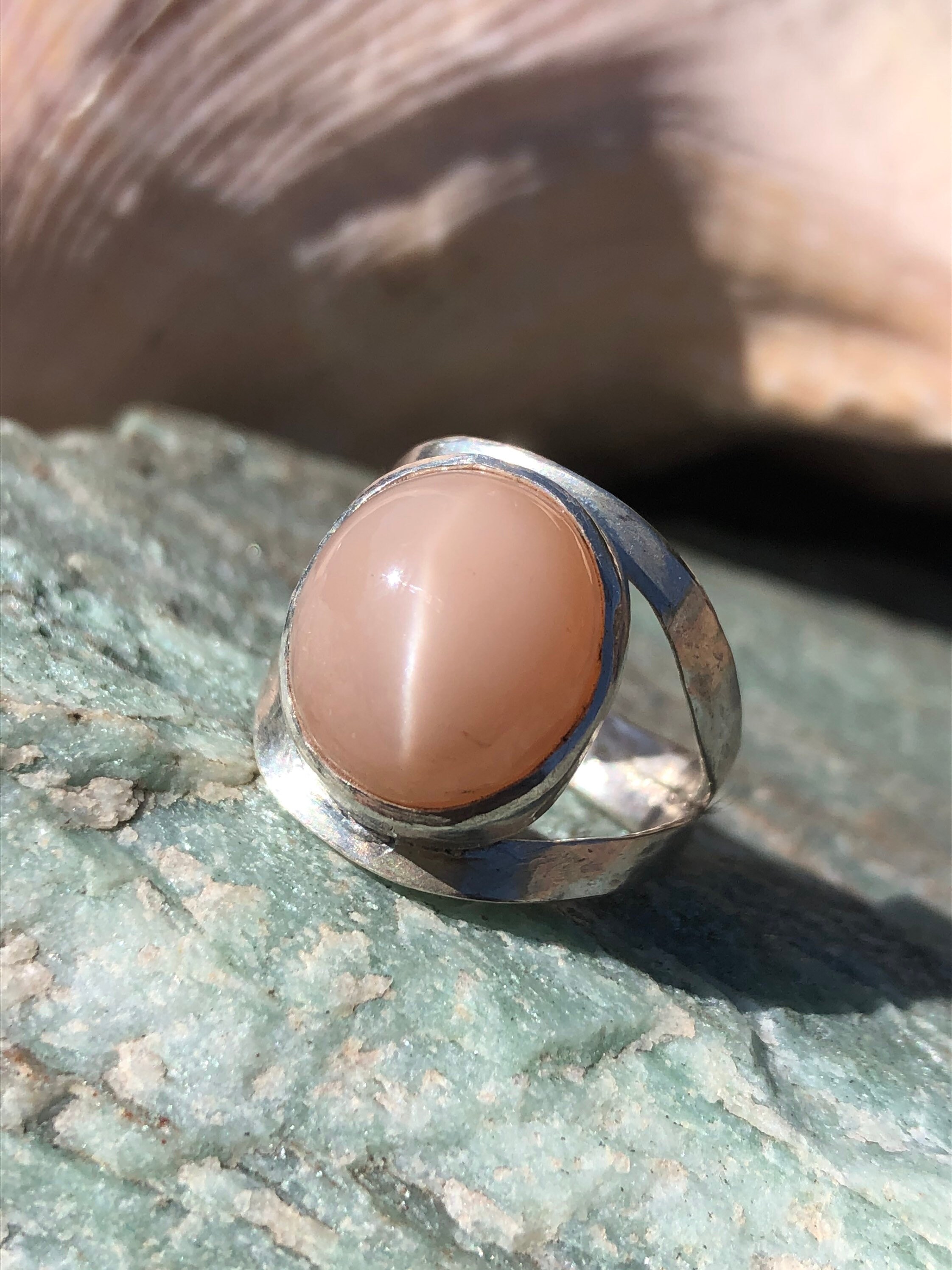 Cat's eye deals moonstone ring