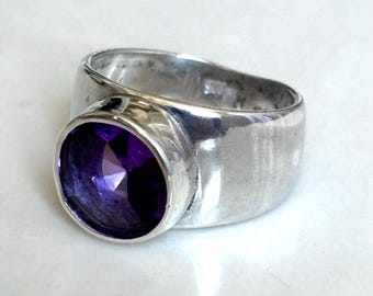 Amethyst Ring Size 7 Sterling Silver