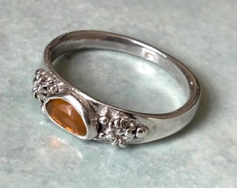 Ethiopian Opal Ring Size 12 Sterling Silver