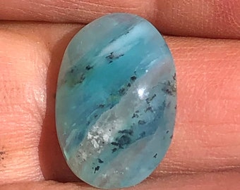 Peruvian Opal Cabochon 7 Ct Andean Opal Oval Shape 18 x 13 x 6 mm.