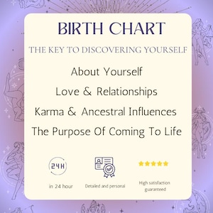 Astrological birth chart analysis - detailed personal birth chart analysis - 12-month detailed birth chart expansion