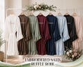 Embroidered Ruffle Trim Robes Personalized Ruffled Robe for Bride Bridesmaid Robes Getting Ready Outfit Bridal Party Robe Wedding Party Gift product logo