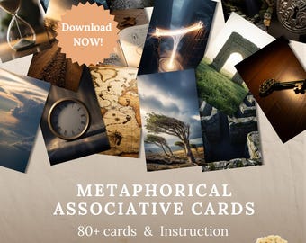 Karty metaforyczno-skojarzeniowe, talia inspiracji do samorozwoju (plik PDF do pobrania w wersji cyfrowej)