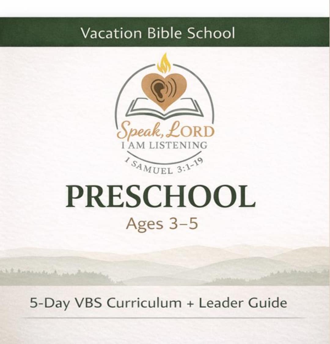 Preschool VBS Curriculum (ages 3–5) | 5 Day Vacation Bible School ...