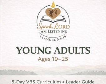 Young Adult VBS Curriculum Ages 19-25 | 5 Day Vacation Bible School | Christian Bible Study | College Ministry Curriculum + Leader Guide |