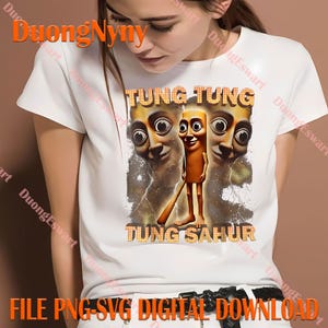 Tung Tung Sahur PNG, Funny Ramadan Character Clipart, Sahur Alarm Cartoon Design , Mug, Sublimation, Funny Memes Png , Digital Download