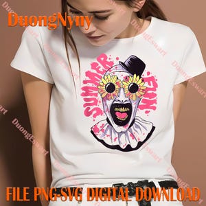 Terrifier Summer Fun Sunglasses Art The Clown Horror PNG