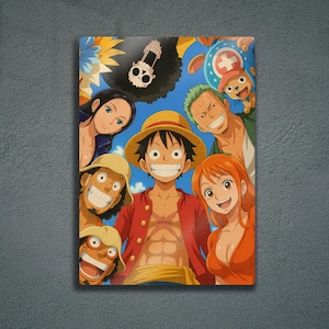 Glossy Anime Style Metal Poster – Shiny Vibrant Wall Art, Japanese Manga Inspired Artwork, Colorful Modern Home Decoration, Fans Gift Idea