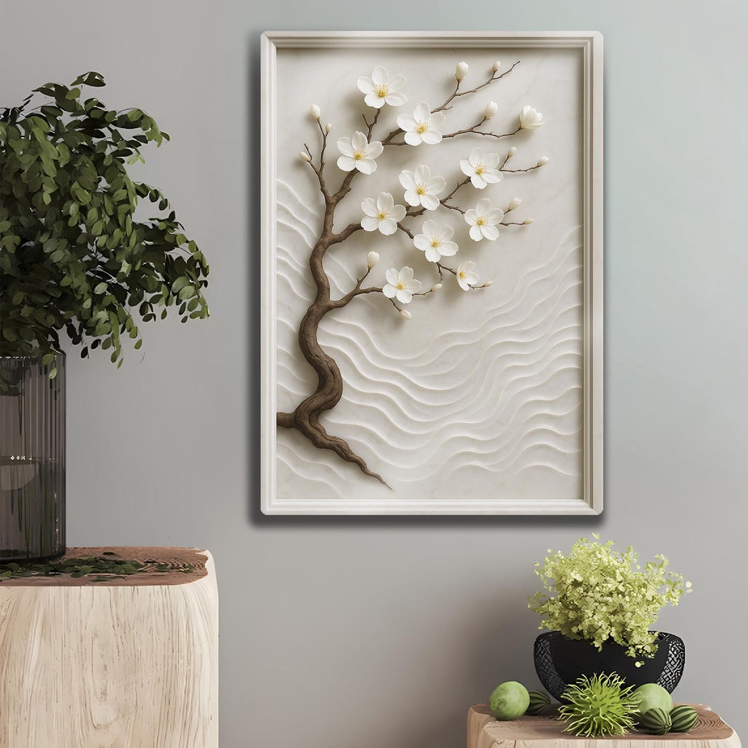 Sakura Blossom Metal Wall Art: 3D Japanese Cherry Blossom Decor - Etsy