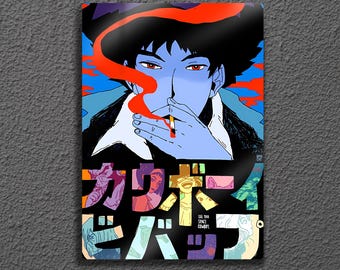 Spike Spiegel Metal Wall Art, Cowboy Bebop Pop Art Poster, See You Space Anime