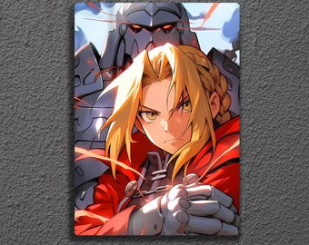 Edward & Alphonse Metal Wall Art, Fullmetal Alchemist Brotherhood Poster