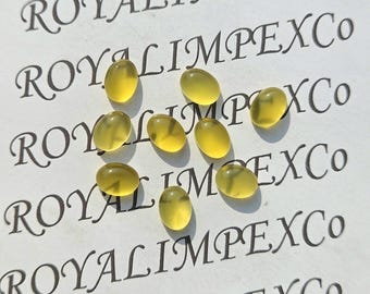 Naturalny żółty onyksowy kamień szlachetny w kształcie kaboszonu klasy AAA, kształt owalny (różne rozmiary)