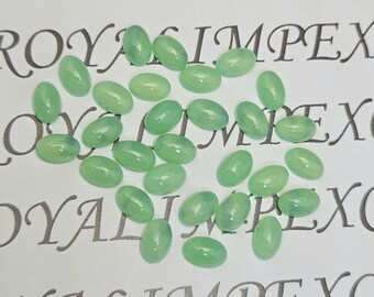 AAA Chrysopras Chalcedon Cabochon, natürlicher ovaler Edelstein