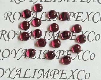 Pierre de quartz tourmaline rose - Cabochon de forme ronde (plusieurs tailles)