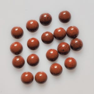 Natural AAA Red Jasper Round Shape Cabochon 1.5 2 2.5 3 4 5 6 7 8 9 10 11 12 13 14 15 MM Size Red Jasper Round Cab Excellent Gemstones