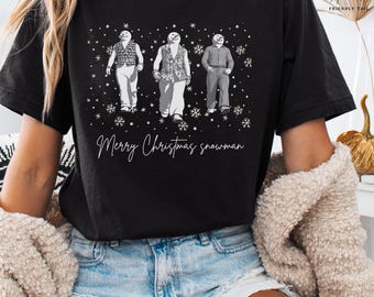 Christmas Snowman PNG, Holiday T-Shirt Design, Winter Sublimation Clipart, Festive Digital Download