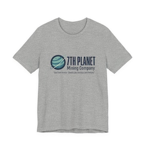 セブンス・プラネット・マイニング・カンパニーTシャツ｜ミッションパッチ、宇宙飛行士、科学オタク