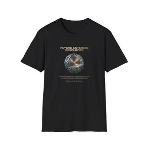 Asteroïdebronnen van psyche T-shirt | NASA Space Mining-afbeelding