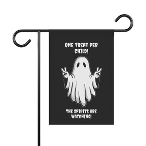 Spooky Garden Banner for Halloween, Decorative Yard Sign, Ghost Flag, Outdoor Decor, Holiday Banner, Unique Halloween Decor