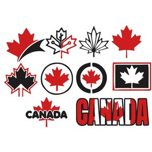 Canada Flag Embroidery Design, Maple Leaf Canadian Embroidery, Machine Embroidery Design File, Canada Embroidery, 6 Sizes Instant Download