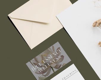 Spiritual Coach Business Card Templates, 3 Designs, Editable Business Card, Aesthetic Minimalist Design, Wellness Branding, Small Business