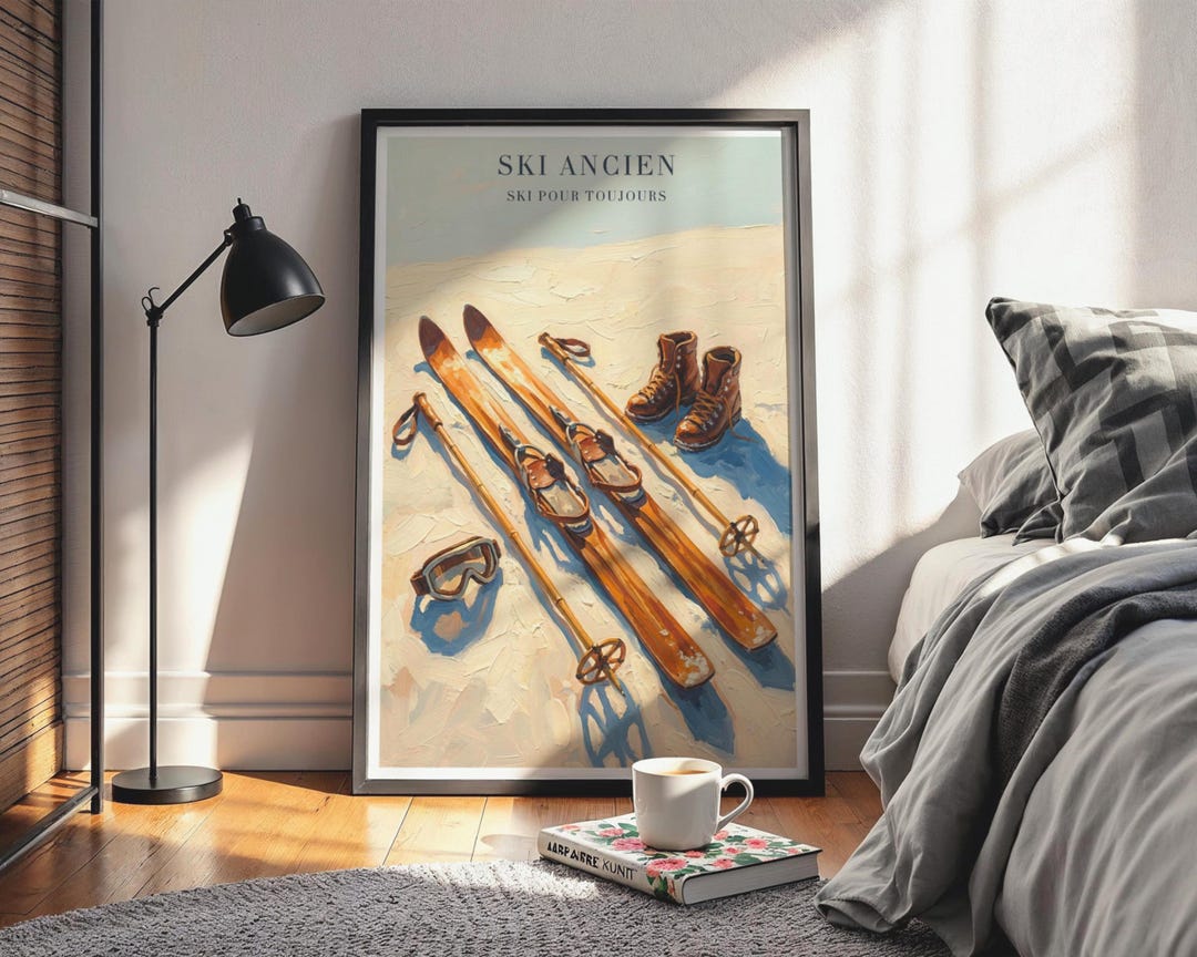 Vintage Skiing Poster: Wall Art for Skiers, Home Decor Ski - Etsy