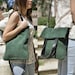 OFFER - Leather bag - MERY model in green leather