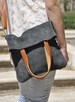 OFFER - Leather bag leather tote bag leather purse shoulder bag crossbody bag - MERY model in grey leather 
