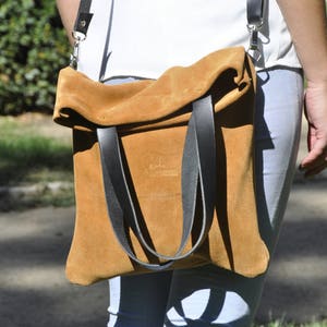OFFER - Leather bag - MERY model in light brown leather