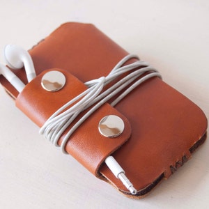 Caso IPhone 8, manica 7 IPhone, custodia iPhone 6, IPhone 6s caso, caso iPhone 8 +, custodia iPhone 7 +, iPhone 6s + custodia - manicotto di pelle marrone