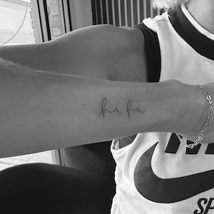 Short Phrase (2-5 Words) • Beautiful Custom Tattoo Design in My Handwriting • Digital Download Tattoo  Design Created Just For You