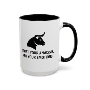 Trader&#39;s Accent Coffee Mug (11, 15oz), Financial Trader Mug, Stock Market Coffee Cup, Day Trader Gift, Wall Street Investor, MUG FOR TRADERS