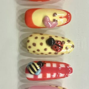 unique summer nail set