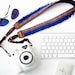Blue Bohemian Camera Strap for DSLR / SLR Quick Release